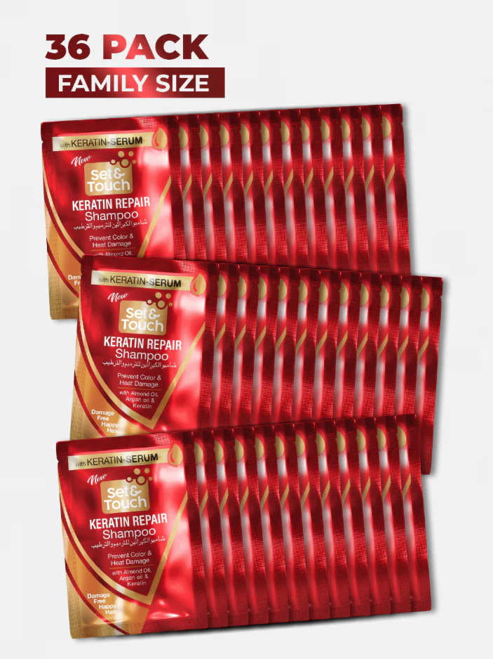 Set & Touch Keratin Repair Shampoo 4ml Sachet 432pc