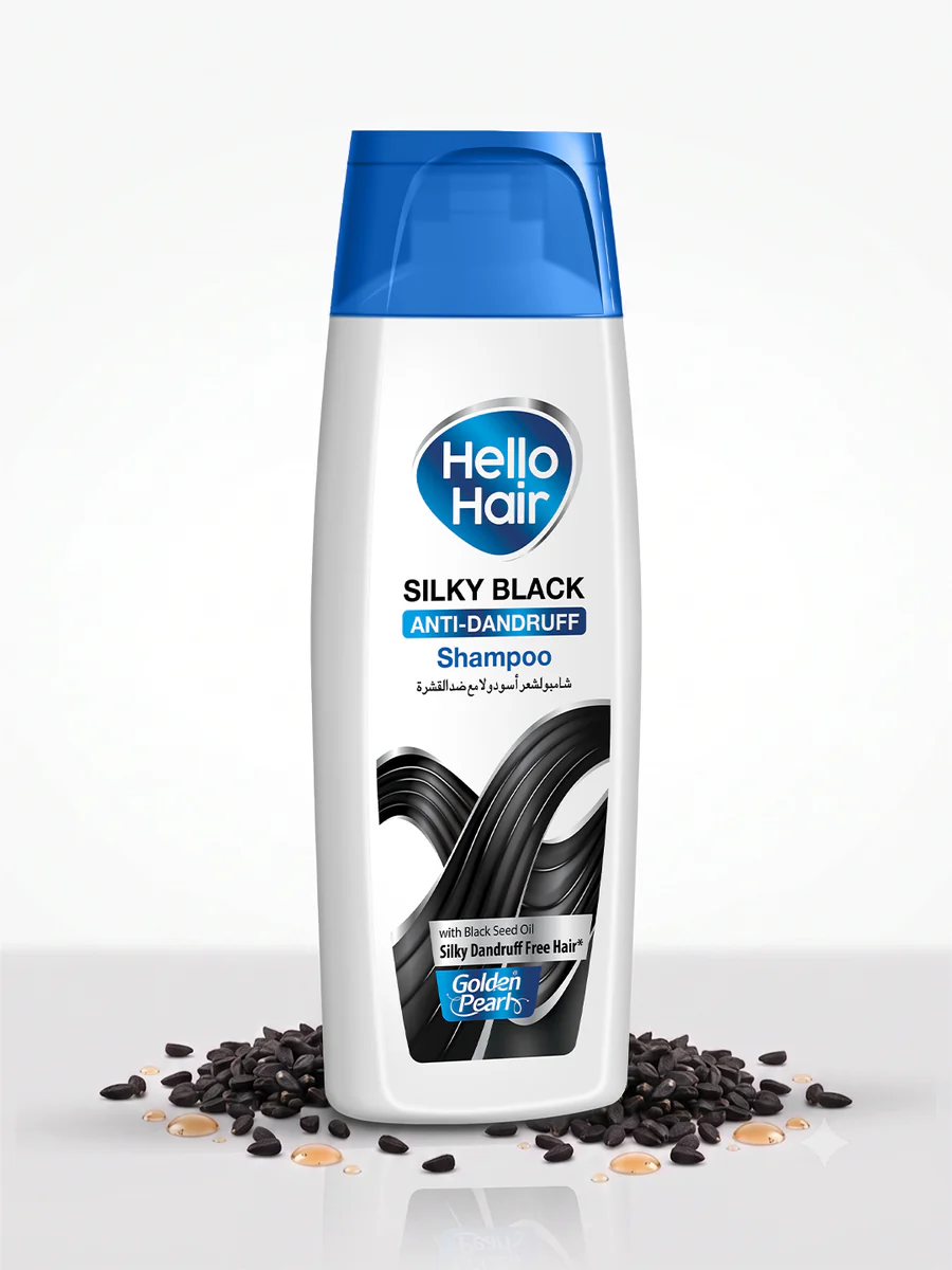 Hello Hair Silky Black Shine Shampoo
