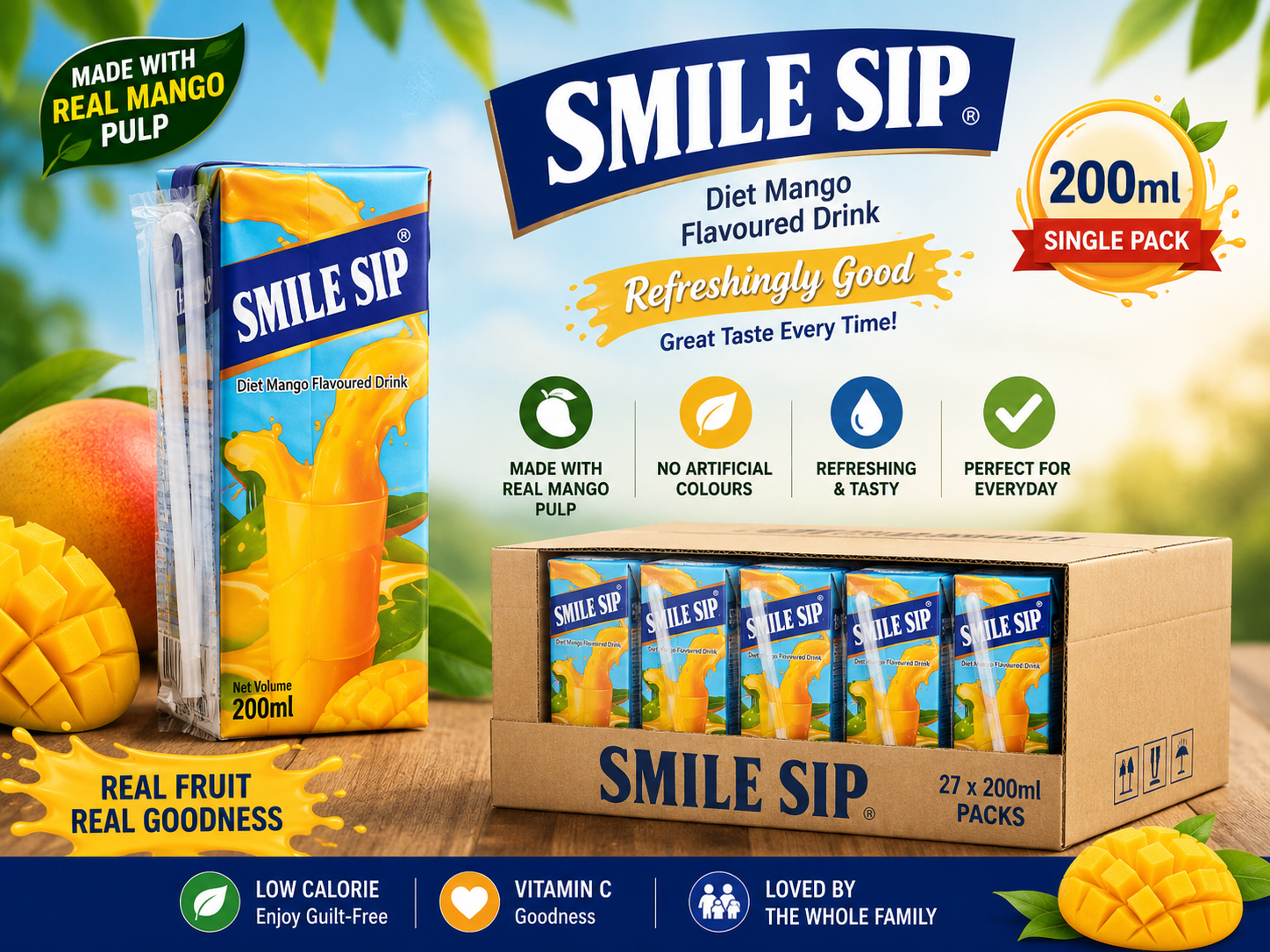 Smile Sip Mango Juice 200ml