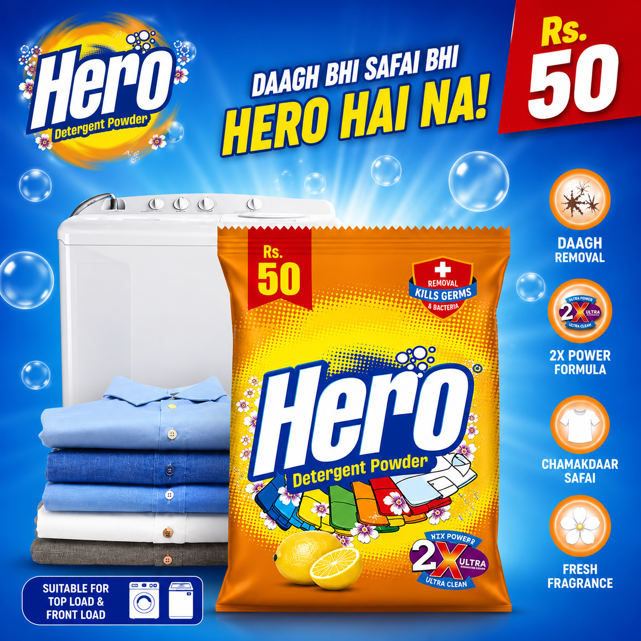 Hero Surf  Rs50 ,48pc