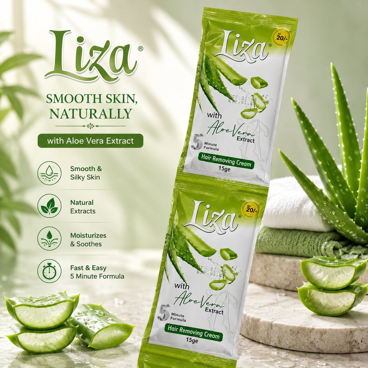 Liza Hair Removing Cream 72pc  