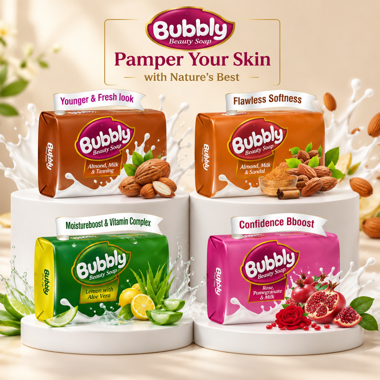 Bubbly Soap   48pc