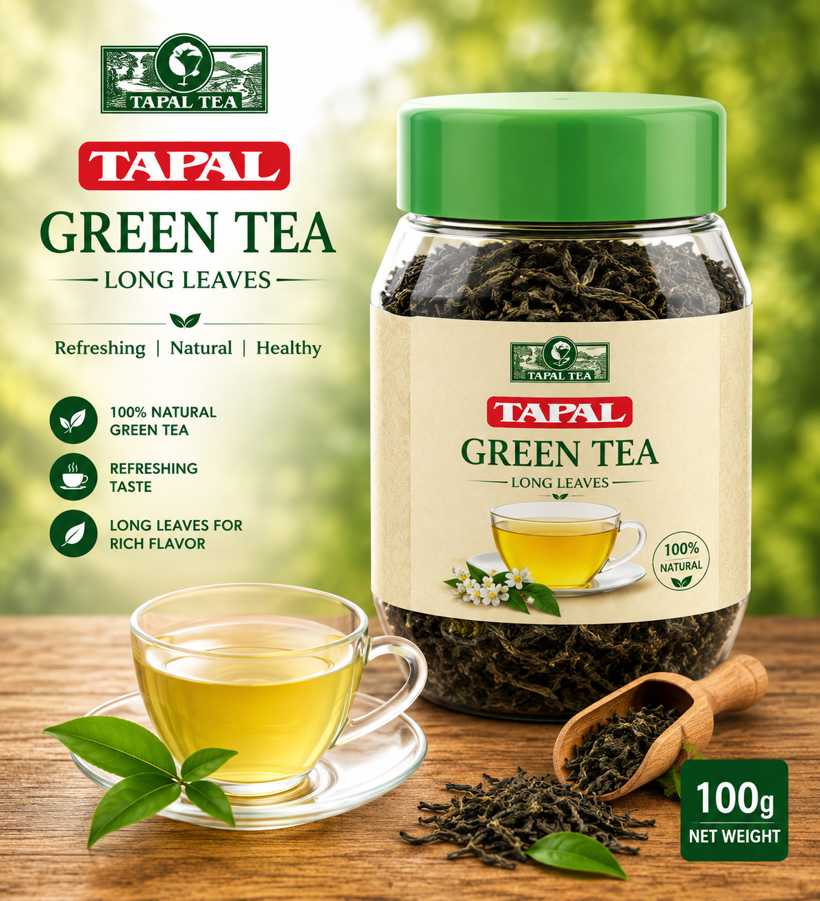 Green Tea Jasmine 100gm