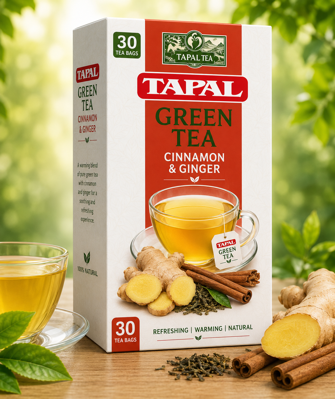 Green Tea Ginger Honey Tea Bags 45gm